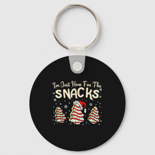 Porte-clés Je suis juste là pour les gâteaux de Noël Snacks D