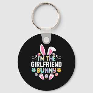 Porte-clés Je suis la petite amie Lapin drôle de Pâques Famil