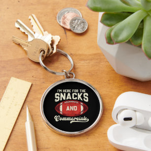 Porte-clés Je suis là pour les snacks et les publicités de fo