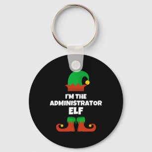 Porte-clés Je suis l'administrateur Elf Family Pyjama Noël