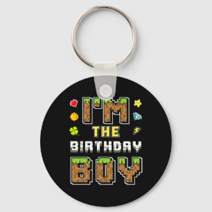 Porte-clés Je suis L'Anniversaire Garçon Gamer Pixel Annivers