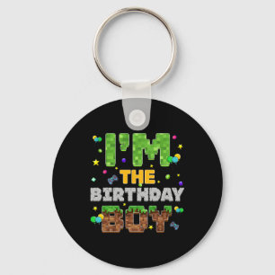 Porte-clés Je suis L'Anniversaire Pixel Gamer Party Correspon