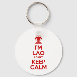 Porte-clés Je suis Lao je ne peux pas garder le calme