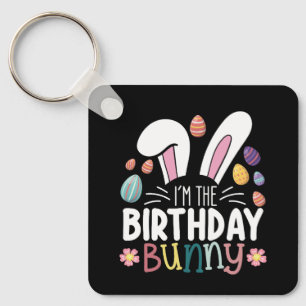 Porte-clés Je suis le lapin d'anniversaire Pâques famille ten