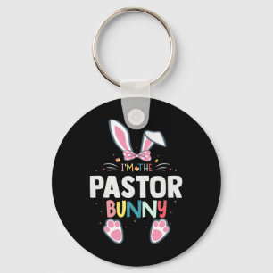 Porte-clés Je suis le lapin de Pâques du pasteur Lapin de Pâq