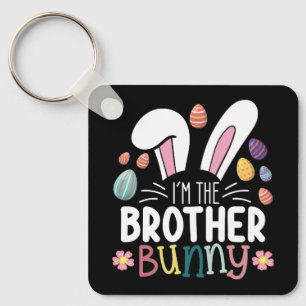Porte-clés Je suis le lapin frère Pâques famille tenue coordo