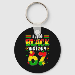 Porte-clés Je suis le Mois de l'Histoire des Noirs 67 Six Sep