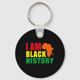 Porte-clés Je suis le Mois de l'histoire des Noirs Afrique Gr