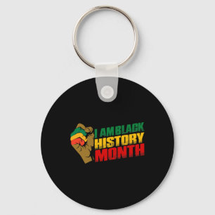 Porte-clés Je suis le Mois de l'histoire des Noirs Fierté afr