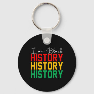 Porte-clés Je suis le Mois de l'histoire des Noirs Fierté afr