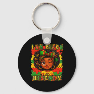 Porte-clés Je suis le Mois de l'histoire des Noirs Fierté noi