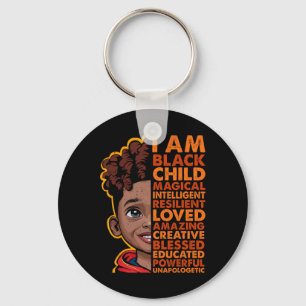 Porte-clés Je suis le mois de l'histoire des Noirs T-shirt En