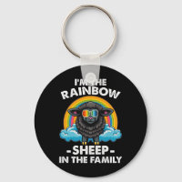 Je suis le mouton arc-en-ciel dans la fierté famil