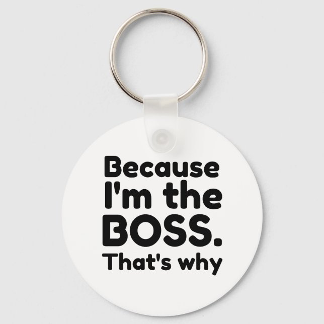 Porte-clés Je suis le patron (Recto)