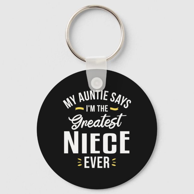 Porte-clés Je Suis Le Plus Grand Jour De Nièce (Recto)