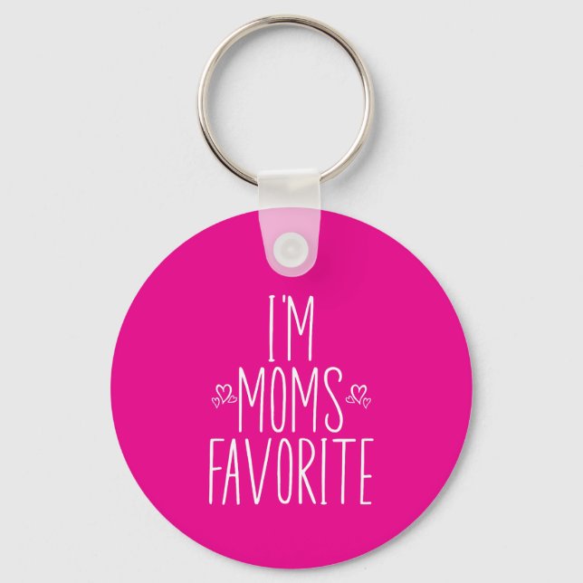 Porte-clés Je suis le préféré de maman  (Recto)