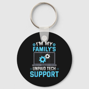 Porte-clés Je suis le support technique non payé de ma famill