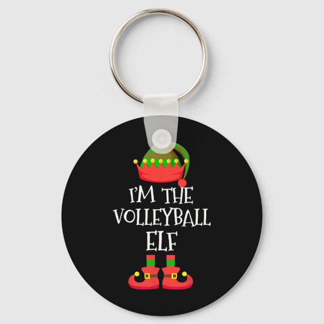 Porte-clés Je suis le volleyball Elf Christmas Elf Squad (Recto)