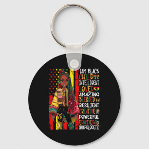 Porte-clés Je suis l'enfant noir Mois de l'histoire afro-amér
