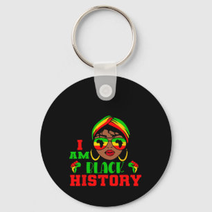 Porte-clés Je suis l'histoire noire Mélanine Afro Femmes Hist