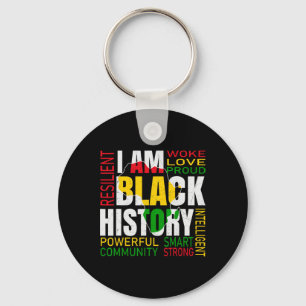 Porte-clés Je suis l'histoire noire Mois de l'histoire des No