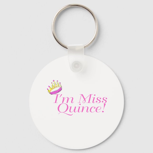 Porte-clés Je suis Mlle Quince (Recto)