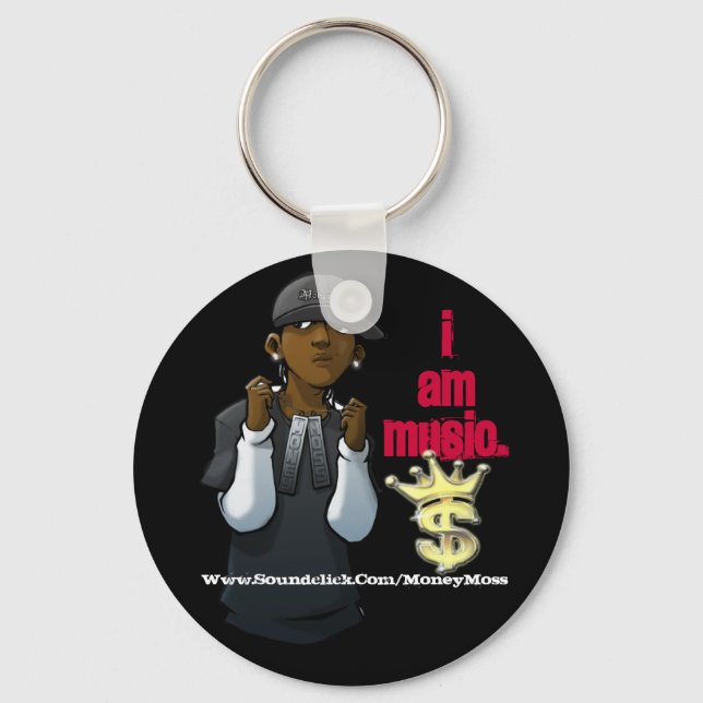 PORTE-CLÉS JE SUIS MUSIQUE (Recto)