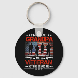 Porte-clés Je Suis Papa Grand-Père Fier Fête des pères Vétéri