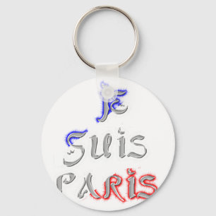 Porte-clés Je Suis Paris I Love Paris Texte Art Imprimer