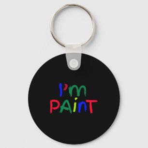 Porte-clés Je suis peint correspondant J'adore peindre au doi