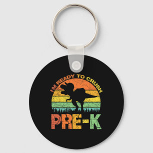 Porte-clés Je suis prêt à écraser le T Rex dinosaure pré-mate