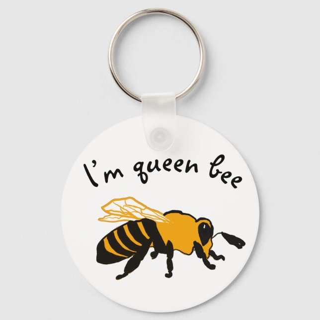 Porte-clés Je suis Queen Bee (Recto)