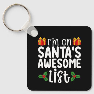 Porte-clés Je suis sur la liste incroyable du Père Noël Nice