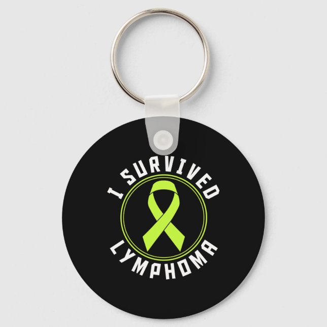 Porte-clés Je suis survivant de lymphome sensibilisation  (Recto)