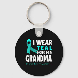 Porte-clés Je Suis Turquoise Pour Mon Grand-Mère Pour Le Canc
