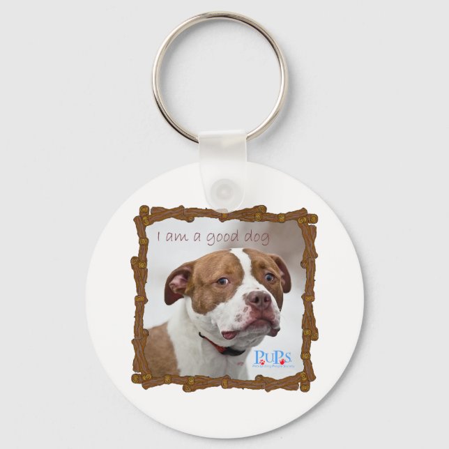 Porte-clés Je suis un bon chien (Recto)