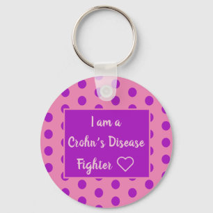 Porte-clés Je suis un combattant de la maladie de Crohn