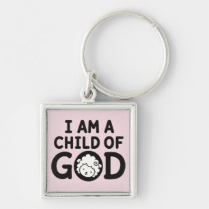 Porte-clés JE SUIS UN ENFANT DE DIEU Cadeau de Baby Shower