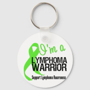 Porte-clés Je suis un guerrier de lymphome