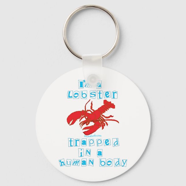 Porte-clés Je suis un homard (Recto)