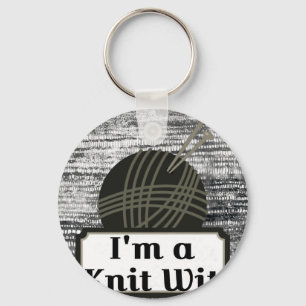 Porte-clés Je suis un Knit Wit : Une Motivation créative