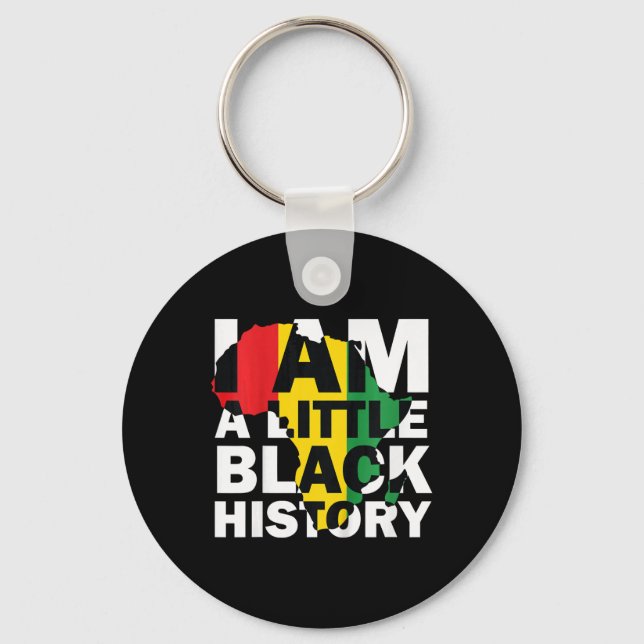 Porte-clés Je suis un peu d'histoire noire Mois de l'histoire (Recto)