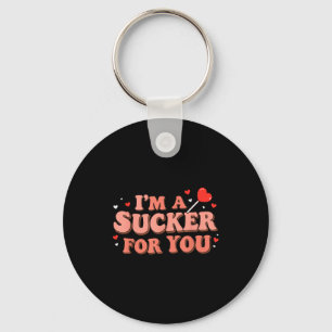 Porte-clés Je suis un pigeon pour vous Rétro Saint-Valentin d