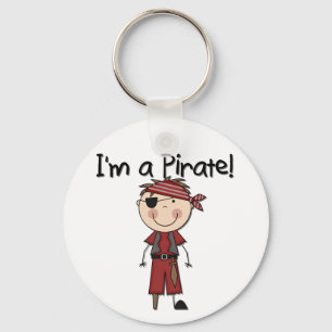 Porte-clés Je suis un Pirate - Tshirts et Cadeaux pour Garçon