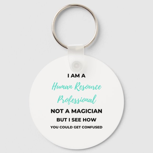 Porte-clés Je Suis Un Professionnel Des Ressources Humaines E (Recto)