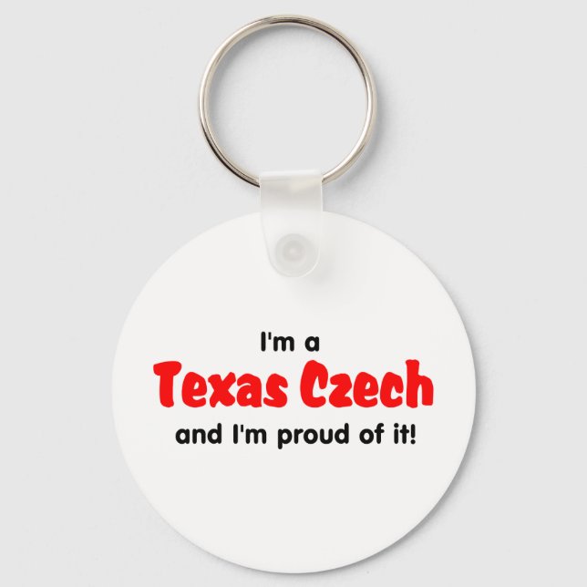 Porte-clés Je suis un Texas Tchèque - T-shirt (Recto)