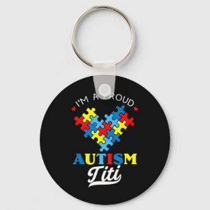 Porte-clés Je suis une fière autisme Titi - Parfait pour les 
