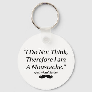 Porte-clés Je suis une moustache