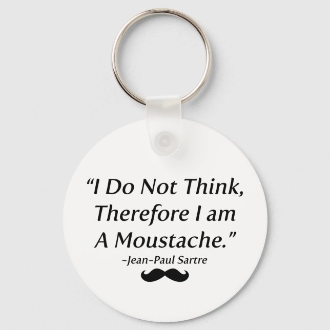 Porte-clés Je Suis Une Moustache (Recto)