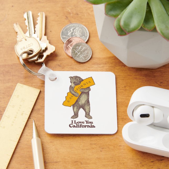 Porte-clés Je t'aime Californie (Bureau)